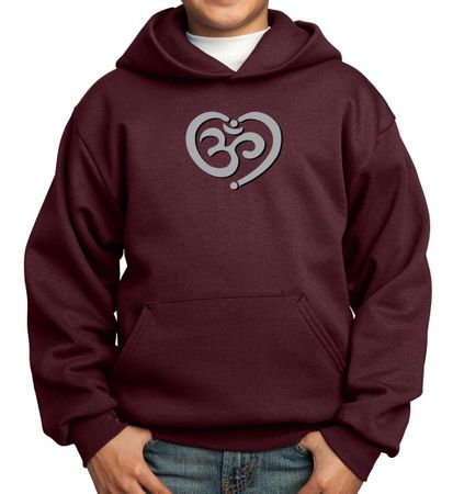Kids Yoga Hoodie OM Heart Hoody