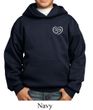 Kids Yoga Hoodie OM Heart Pocket Print Hoody