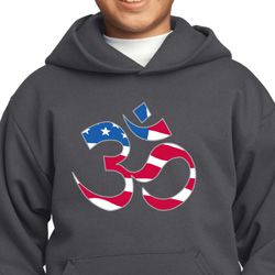 Kids Yoga Hoodie Patriotic Om Hoody
