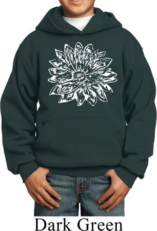 Kids Yoga Hoodie Sketch Lotus Hoody