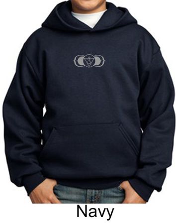 Kids Yoga Hoodie Sweatshirt AJNA Chakra Meditation Youth Hoody