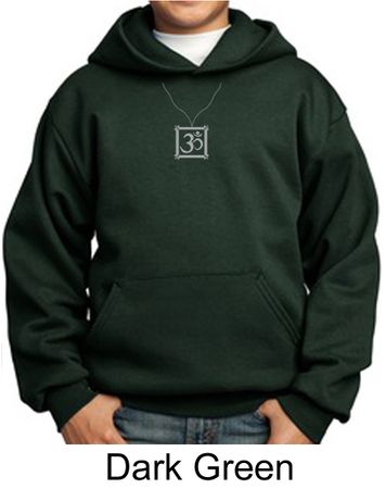 Kids Yoga Hoodie Sweatshirt Aum Charm Meditation Youth Hoody
