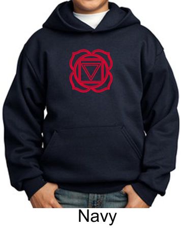 Kids Yoga Hoodie Sweatshirt Muladhara Root Chakra Youth Hoody