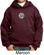 Kids Yoga Hoodie Sweatshirt  Om Symbol Small Print Youth Hoody