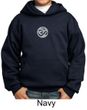 Kids Yoga Hoodie Sweatshirt  Om Symbol Small Print Youth Hoody