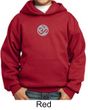 Kids Yoga Hoodie Sweatshirt  Om Symbol Small Print Youth Hoody