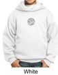 Kids Yoga Hoodie Sweatshirt  Om Symbol Small Print Youth Hoody