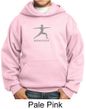Kids Yoga Hoodie Sweatshirt Warrior 2 Pose Meditation Youth Hoody