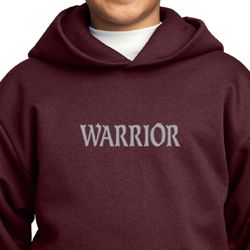 Kids Yoga Hoodie Warrior Text Hoody