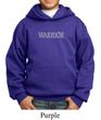 Kids Yoga Hoodie Warrior Text Hoody