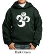Kids Yoga Hoodie White Distressed OM Hoody