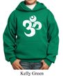 Kids Yoga Hoodie White Distressed OM Hoody