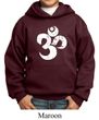 Kids Yoga Hoodie White Distressed OM Hoody