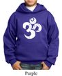 Kids Yoga Hoodie White Distressed OM Hoody
