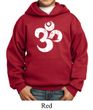 Kids Yoga Hoodie White Distressed OM Hoody