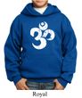 Kids Yoga Hoodie White Distressed OM Hoody