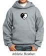Kids Yoga Hoodie Yin Yang Heart Small Print Hoody