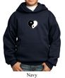 Kids Yoga Hoodie Yin Yang Heart Small Print Hoody