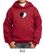Kids Yoga Hoodie Yin Yang Heart Small Print Hoody