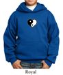 Kids Yoga Hoodie Yin Yang Heart Small Print Hoody