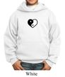 Kids Yoga Hoodie Yin Yang Heart Small Print Hoody