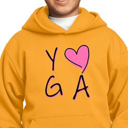 Kids Yoga Hoodie Yoga Love Hoody