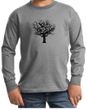 Kids Yoga Long Sleeve Black Tree of Life Youth Long Sleeve
