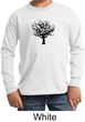 Kids Yoga Long Sleeve Black Tree of Life Youth Long Sleeve