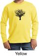 Kids Yoga Long Sleeve Black Tree of Life Youth Long Sleeve