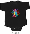 Kids Yoga Romper Hippie Sun Patch Middle Print Onesie