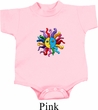 Kids Yoga Romper Hippie Sun Patch Middle Print Onesie