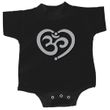 Kids Yoga Romper OM Heart Small Print Onesie