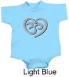 Kids Yoga Romper OM Heart Small Print Onesie