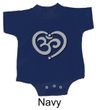 Kids Yoga Romper OM Heart Small Print Onesie