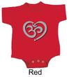 Kids Yoga Romper OM Heart Small Print Onesie