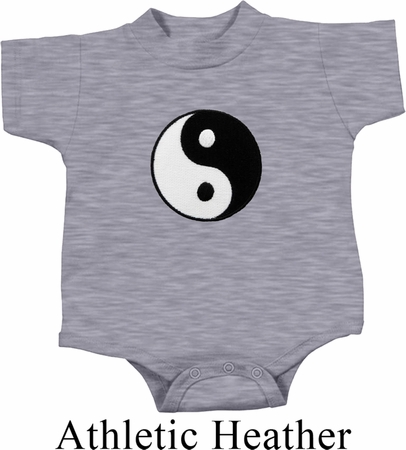 Kids Yoga Romper Yin Yang Patch Small Print Onesie