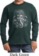 Kids Yoga Shirt 3D Ganesha Darks Long Sleeve Tee T-Shirt