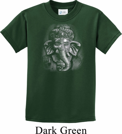 Kids Yoga Shirt 3D Ganesha Darks Tee T-Shirt