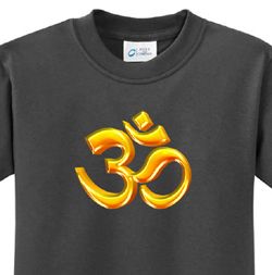 Kids Yoga Shirt 3D OM Tee T-Shirt