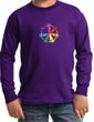 Kids Yoga Shirt 7 Chakra Circle Long Sleeve Tee T-Shirt