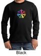 Kids Yoga Shirt 7 Chakra Circle Long Sleeve Tee T-Shirt
