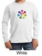 Kids Yoga Shirt 7 Chakra Circle Long Sleeve Tee T-Shirt