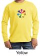 Kids Yoga Shirt 7 Chakra Circle Long Sleeve Tee T-Shirt