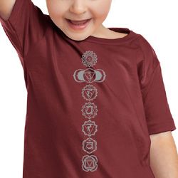 Kids Yoga Shirt 7 Chakras Meditation Youth Toddler T-shirt