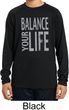 Kids Yoga Shirt Balance Your Life Dry Wicking Long Sleeve Tee T-Shirt