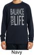 Kids Yoga Shirt Balance Your Life Dry Wicking Long Sleeve Tee T-Shirt