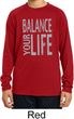 Kids Yoga Shirt Balance Your Life Dry Wicking Long Sleeve Tee T-Shirt