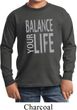 Kids Yoga Shirt Balance Your Life Long Sleeve Tee T-Shirt