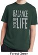 Kids Yoga Shirt Balance Your Life Moisture Wicking Tee T-Shirt