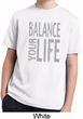 Kids Yoga Shirt Balance Your Life Moisture Wicking Tee T-Shirt